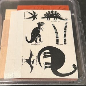 UNUSED RARE VINTAGE Dinosaur Stamps | Stampin’ Up 2000